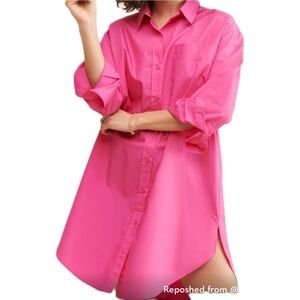 NWT English Factory Oversized Mini Shirtdress